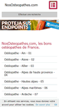 Mobile Screenshot of nososteopathes.com